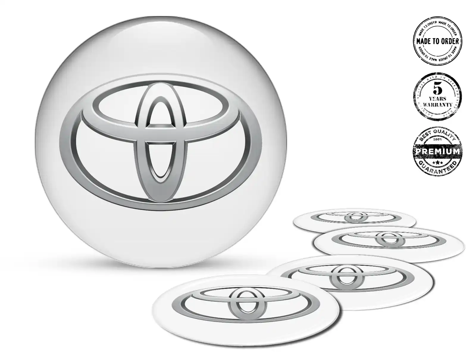 Toyota Calcomanía de Aro Estilo Edición de Cúpula Premium